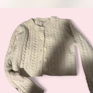 Cream Cable Knit Sweater